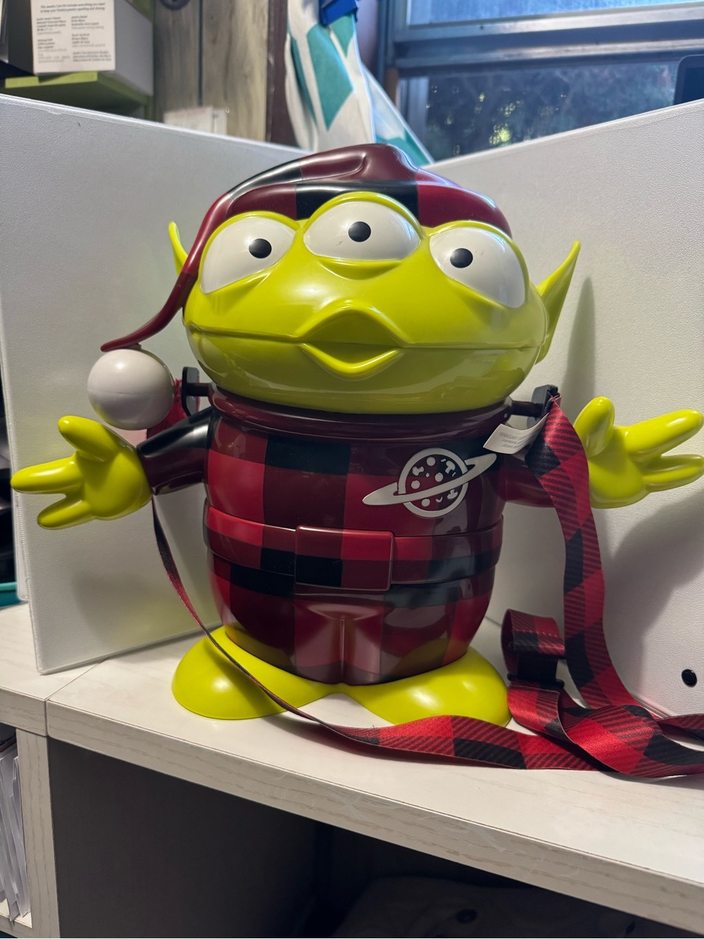 Disney Pixar Toy Story Alien Popcorn Bucket - Red Plaid